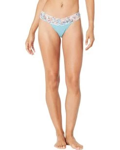Hanky Panky SUPIMA® Cotton Low Rise Thong with Contrast Trim | Underwear & Intimates