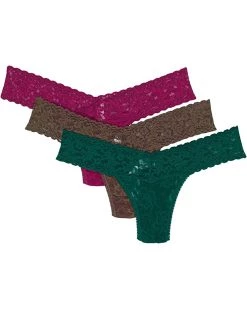 Hanky Panky 3-Pack Petite Signature Lace Low Rise Thong | Underwear & Intimates