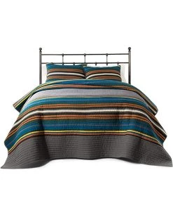 Pendleton Olympic National Park Stripe Pieced Quilt Set Twin + (2) Standard Shams | Bedding