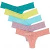 Hanky Panky 5 Pack Signature Lace Low Rise Thongs in Printed Box | Underwear & Intimates