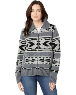 Pendleton Graphic Shetland Zip Sweater | Sweaters -Hanky Panky Sales Store 81YSv 30z6L. AC SR736920