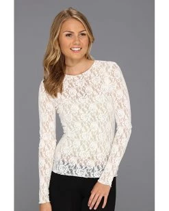 Hanky Panky Signature Lace Unlined Long Sleeve Top | Shirts & Tops -Hanky Panky Sales Store 91QYvI9U9tL. AC SR736920